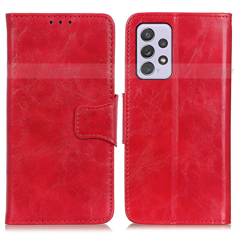 Custodia Portafoglio In Pelle Cover con Supporto M02L per Samsung Galaxy A73 5G Rosso