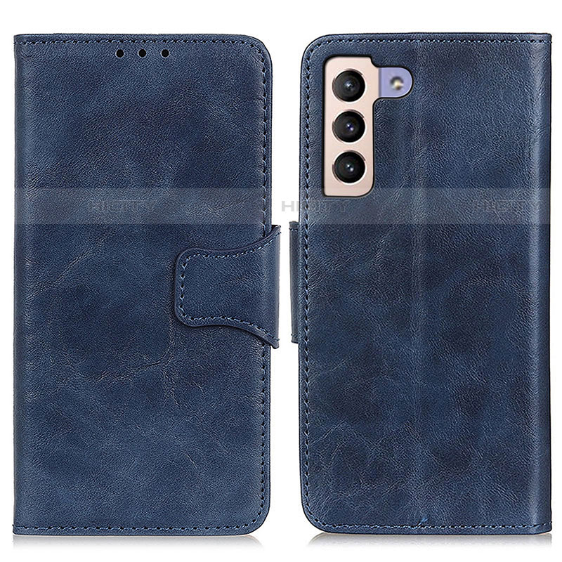 Custodia Portafoglio In Pelle Cover con Supporto M02L per Samsung Galaxy S21 5G Blu