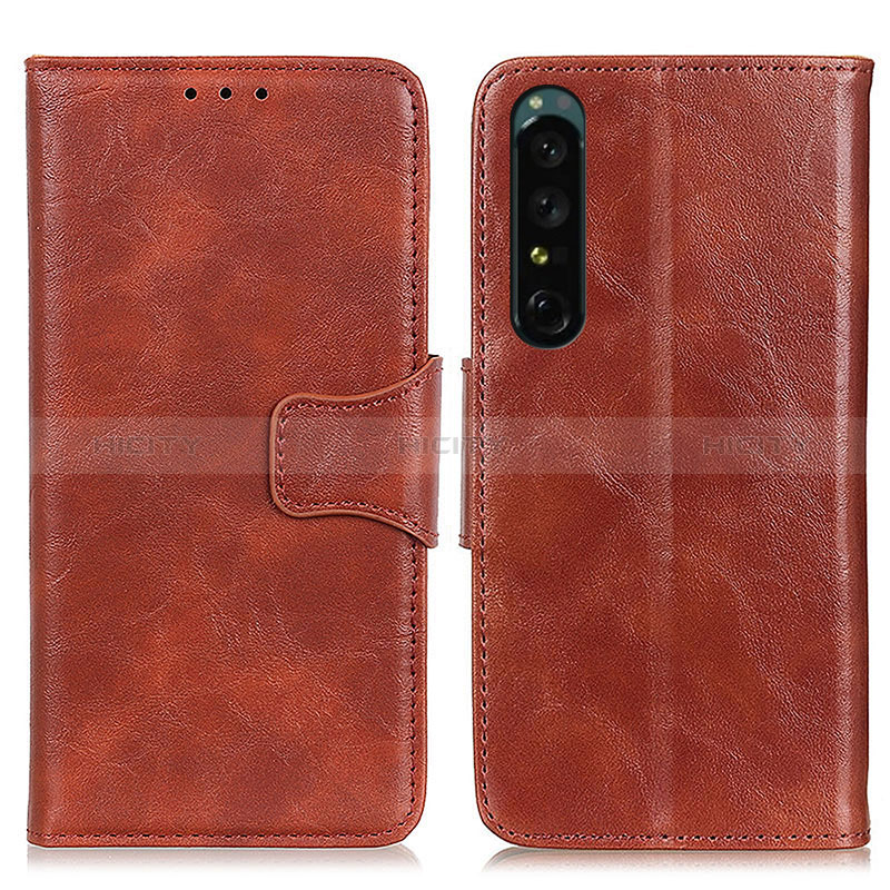 Custodia Portafoglio In Pelle Cover con Supporto M02L per Sony Xperia 1 IV SO-51C