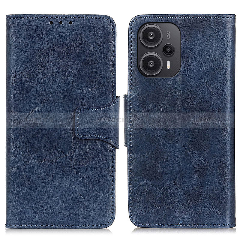 Custodia Portafoglio In Pelle Cover con Supporto M02L per Xiaomi Poco F5 5G Blu