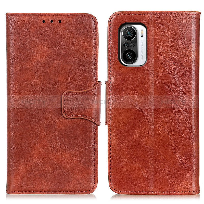 Custodia Portafoglio In Pelle Cover con Supporto M02L per Xiaomi Redmi K40 Pro+ Plus 5G Marrone