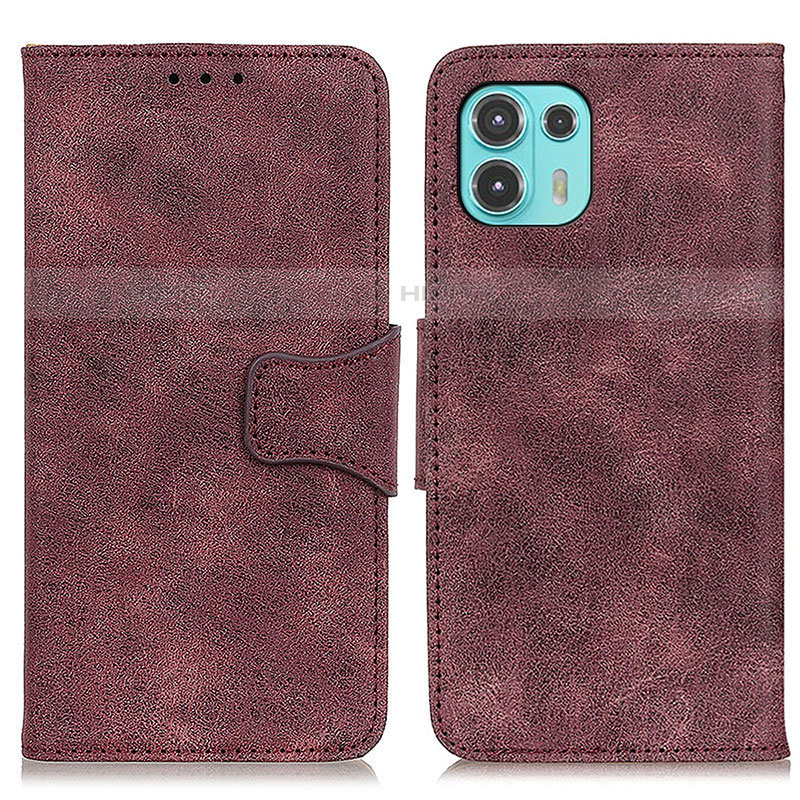 Custodia Portafoglio In Pelle Cover con Supporto M03L per Motorola Moto Edge 20 Lite 5G Viola