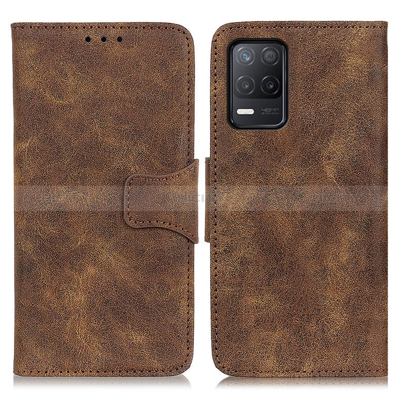 Custodia Portafoglio In Pelle Cover con Supporto M03L per Realme 8s 5G Marrone