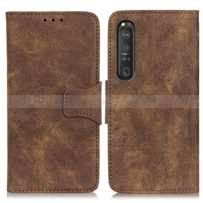 Custodia Portafoglio In Pelle Cover con Supporto M03L per Sony Xperia 1 III