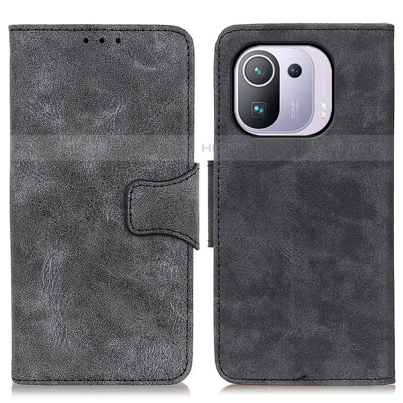 Custodia Portafoglio In Pelle Cover con Supporto M03L per Xiaomi Mi 11 Pro 5G Grigio