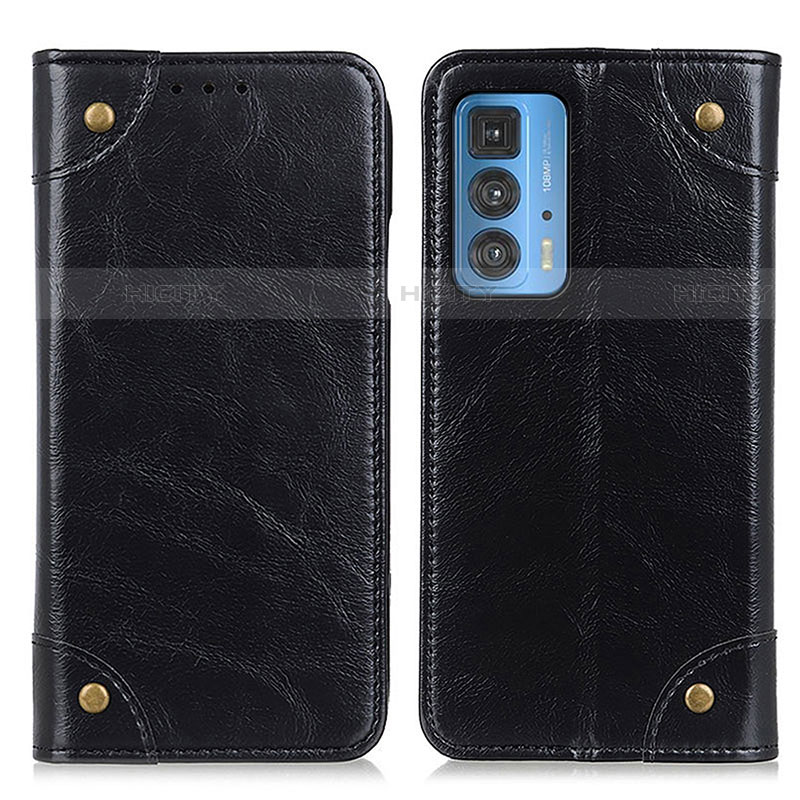 Custodia Portafoglio In Pelle Cover con Supporto M04L per Motorola Moto Edge 20 Pro 5G Nero