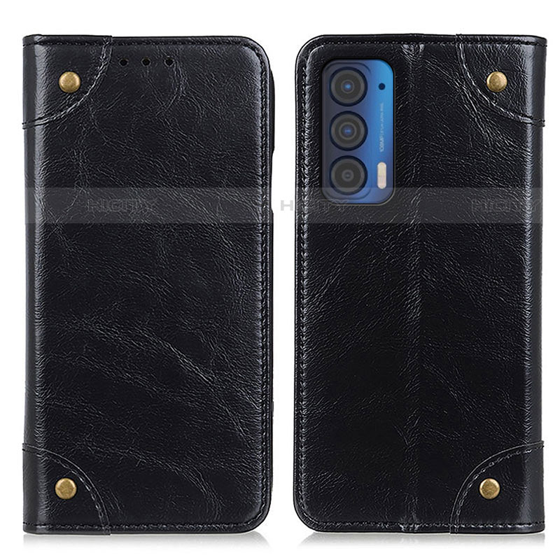 Custodia Portafoglio In Pelle Cover con Supporto M04L per Motorola Moto Edge (2021) 5G Nero