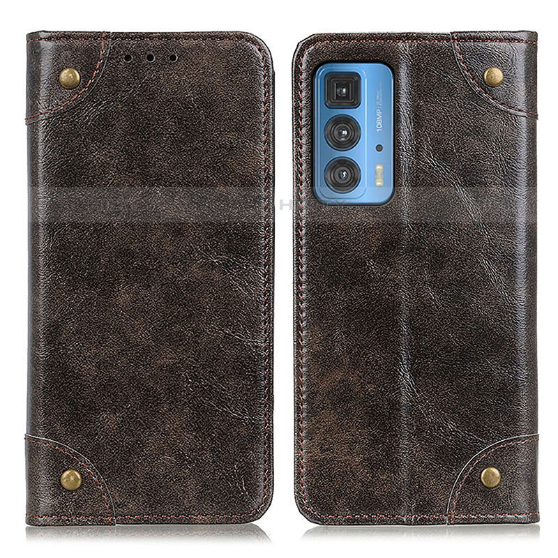 Custodia Portafoglio In Pelle Cover con Supporto M04L per Motorola Moto Edge S Pro 5G Bronze