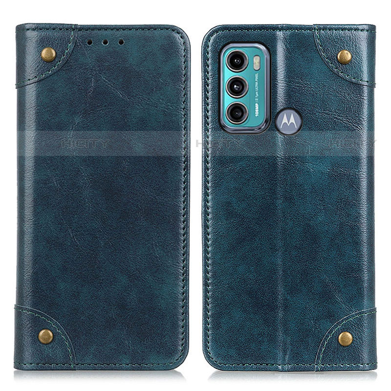 Custodia Portafoglio In Pelle Cover con Supporto M04L per Motorola Moto G60 Blu