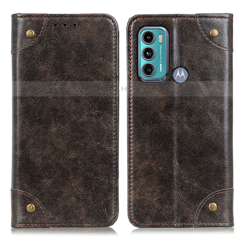 Custodia Portafoglio In Pelle Cover con Supporto M04L per Motorola Moto G60 Bronze