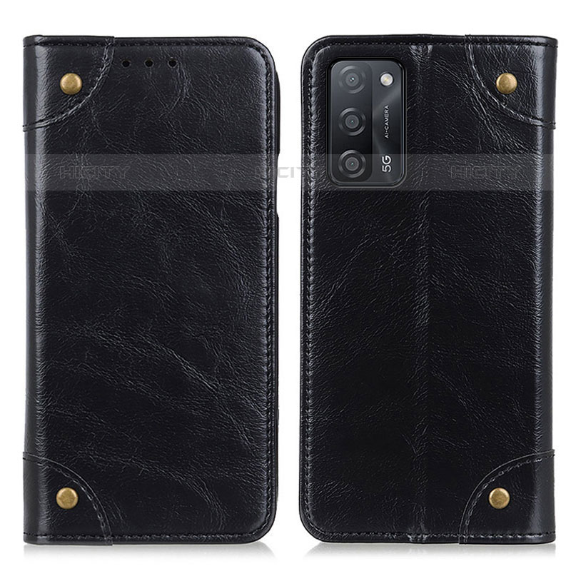 Custodia Portafoglio In Pelle Cover con Supporto M04L per Oppo A53s 5G Nero