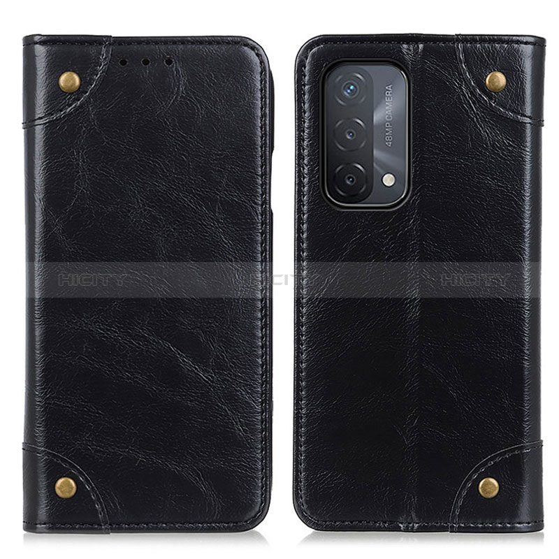 Custodia Portafoglio In Pelle Cover con Supporto M04L per Oppo A54 5G Nero