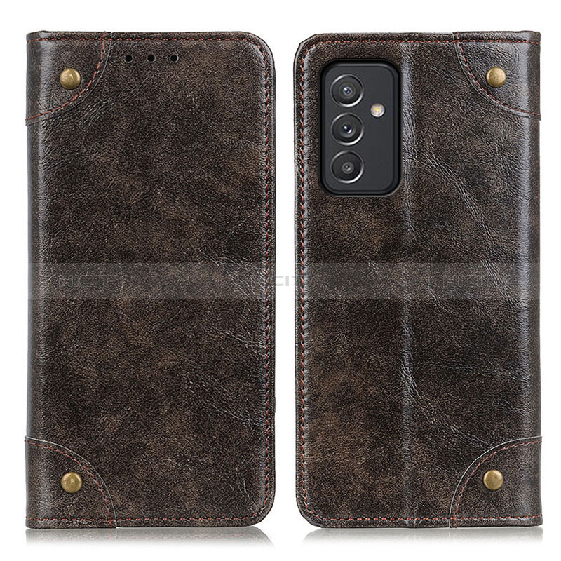 Custodia Portafoglio In Pelle Cover con Supporto M04L per Samsung Galaxy A35 5G Bronze