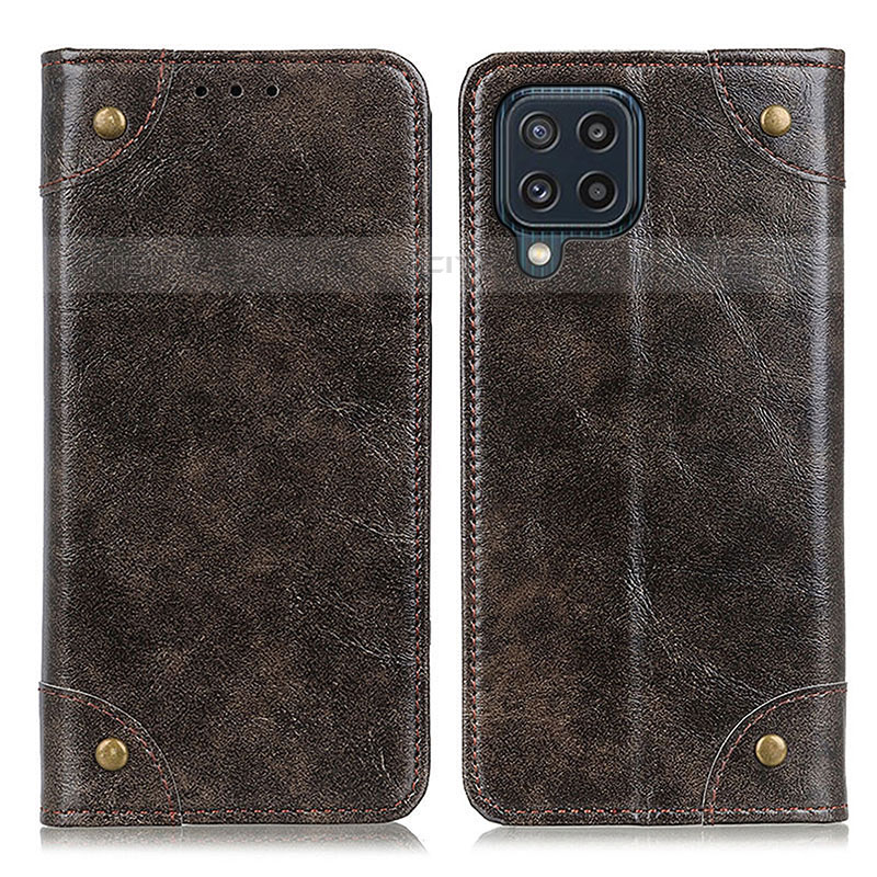 Custodia Portafoglio In Pelle Cover con Supporto M04L per Samsung Galaxy M32 4G Bronze