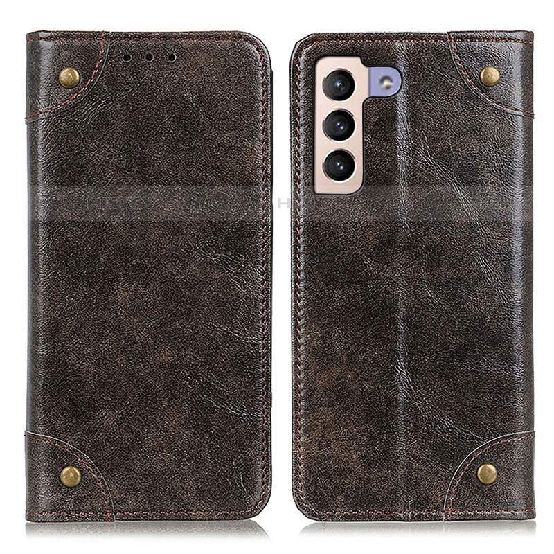 Custodia Portafoglio In Pelle Cover con Supporto M04L per Samsung Galaxy S21 Plus 5G Bronze