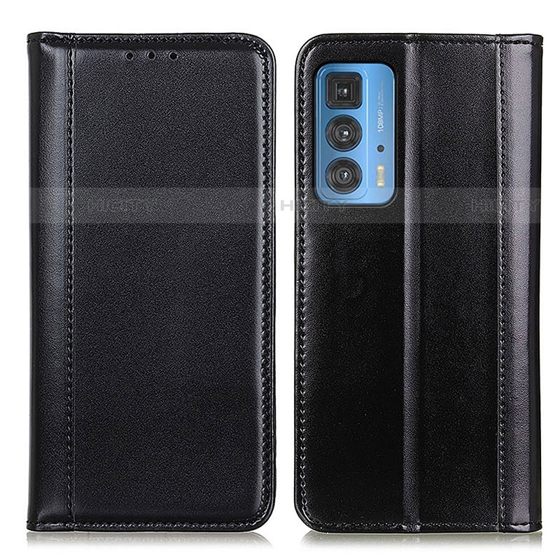 Custodia Portafoglio In Pelle Cover con Supporto M05L per Motorola Moto Edge 20 Pro 5G Nero