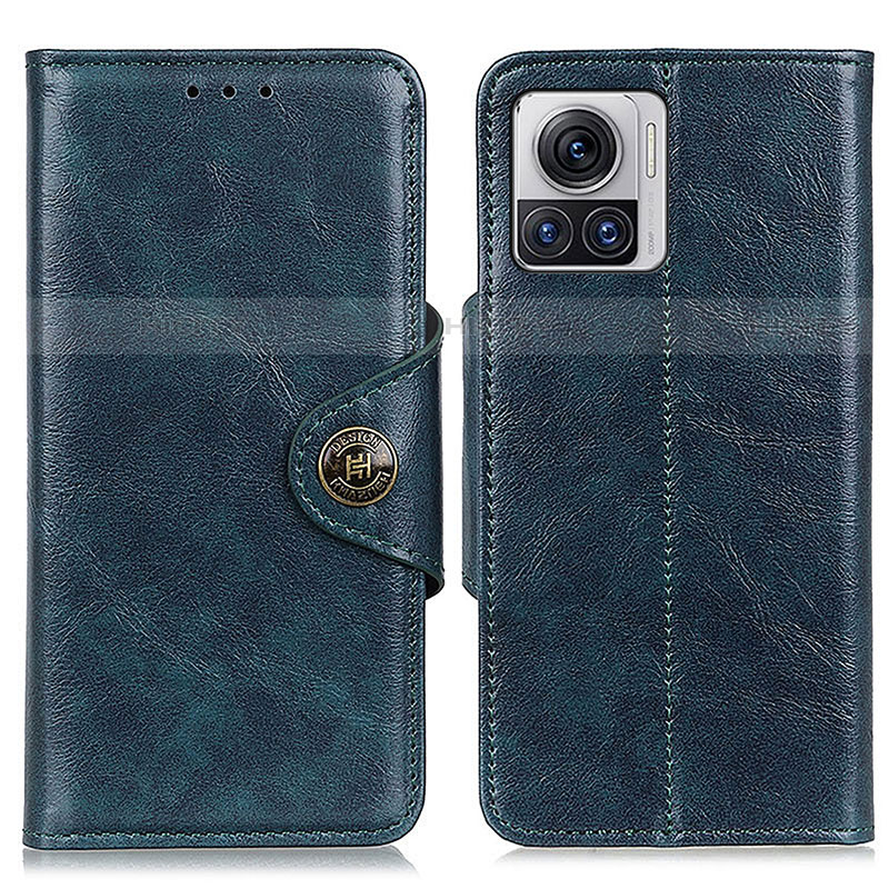 Custodia Portafoglio In Pelle Cover con Supporto M05L per Motorola Moto Edge X30 Pro 5G Blu