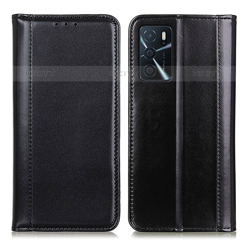 Custodia Portafoglio In Pelle Cover con Supporto M05L per Oppo A16s Nero