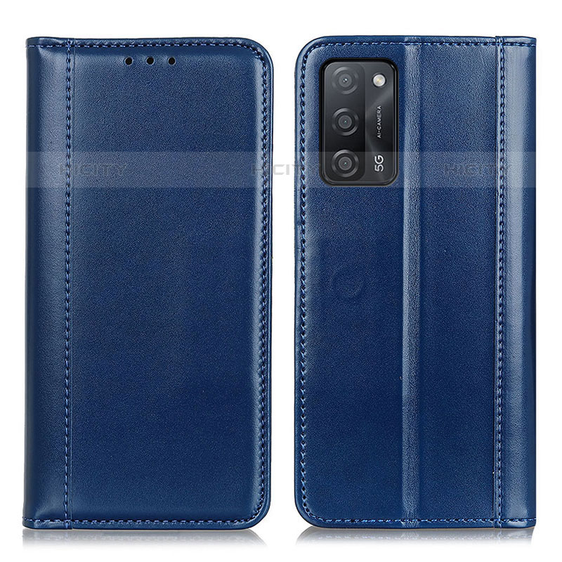 Custodia Portafoglio In Pelle Cover con Supporto M05L per Oppo A53s 5G Blu