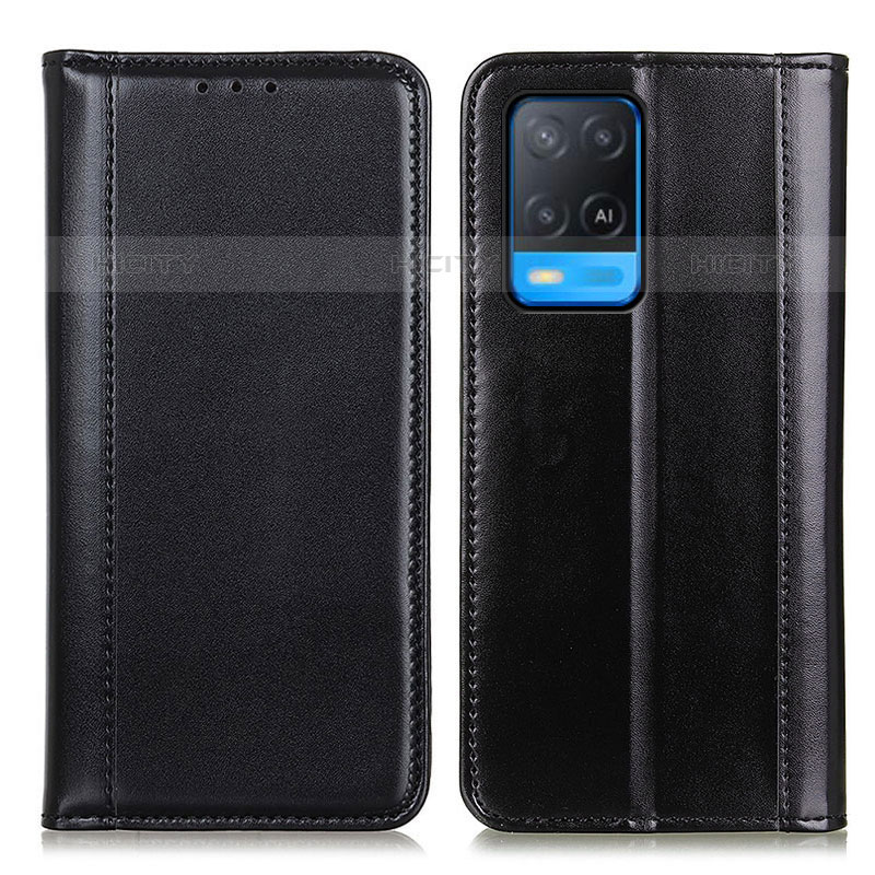 Custodia Portafoglio In Pelle Cover con Supporto M05L per Oppo A54 4G Nero