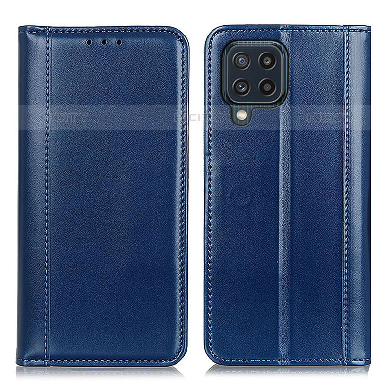 Custodia Portafoglio In Pelle Cover con Supporto M05L per Samsung Galaxy M32 4G Blu