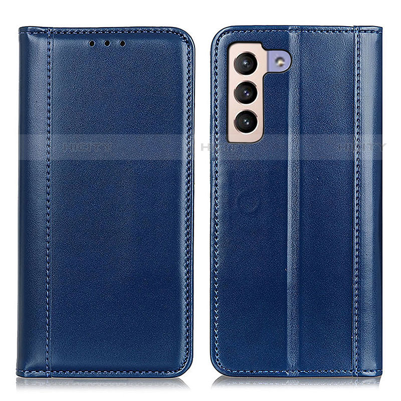 Custodia Portafoglio In Pelle Cover con Supporto M05L per Samsung Galaxy S22 5G Blu