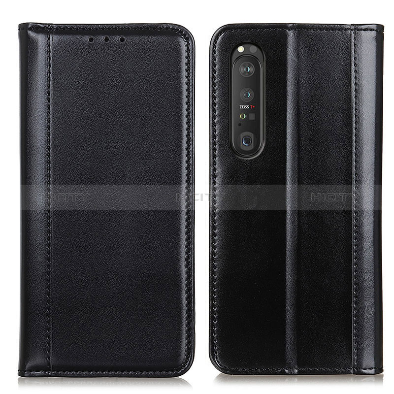 Custodia Portafoglio In Pelle Cover con Supporto M05L per Sony Xperia 1 III