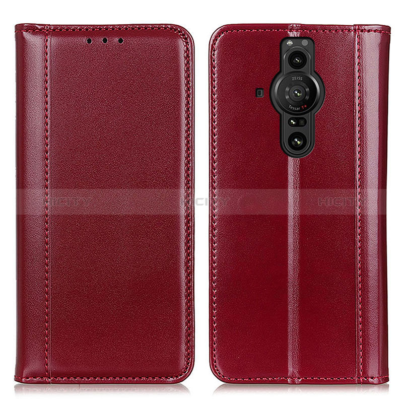 Custodia Portafoglio In Pelle Cover con Supporto M05L per Sony Xperia PRO-I