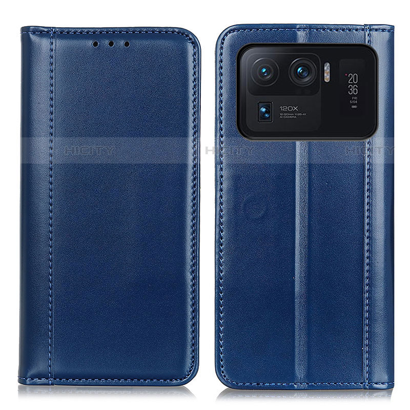 Custodia Portafoglio In Pelle Cover con Supporto M05L per Xiaomi Mi 11 Ultra 5G Blu