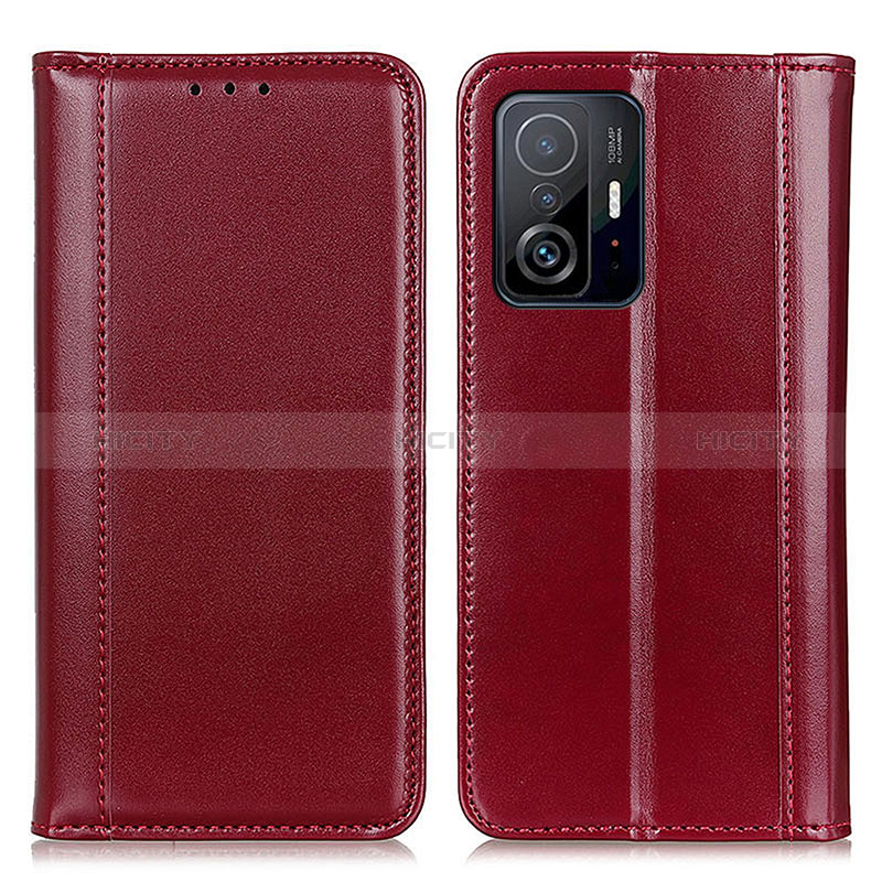 Custodia Portafoglio In Pelle Cover con Supporto M05L per Xiaomi Mi 11T Pro 5G Rosso