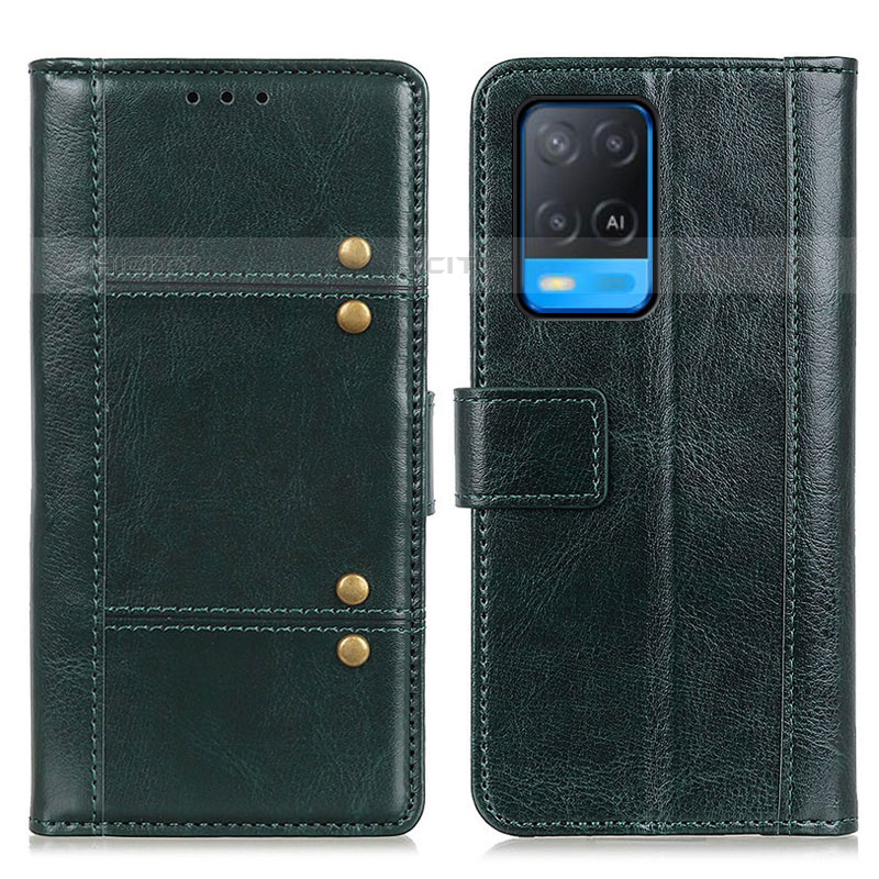 Custodia Portafoglio In Pelle Cover con Supporto M06L per Oppo A54 4G Verde