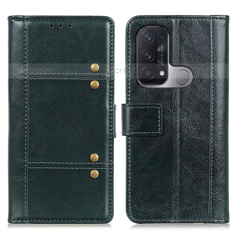 Custodia Portafoglio In Pelle Cover con Supporto M06L per Oppo Reno5 A Verde