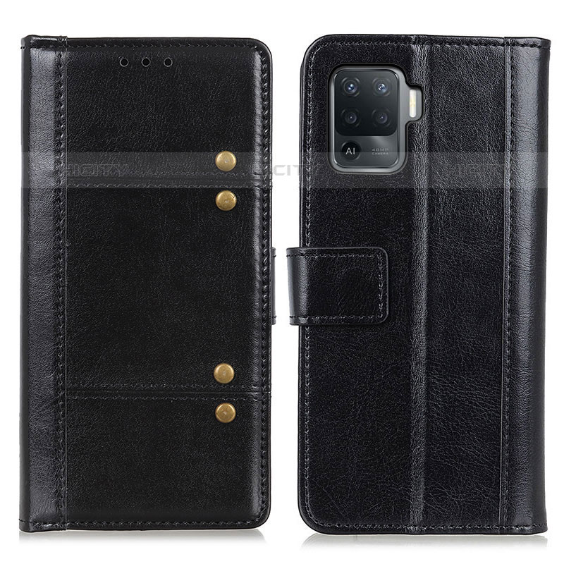 Custodia Portafoglio In Pelle Cover con Supporto M06L per Oppo Reno5 Lite Nero