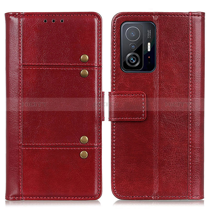 Custodia Portafoglio In Pelle Cover con Supporto M06L per Xiaomi Mi 11T 5G Rosso
