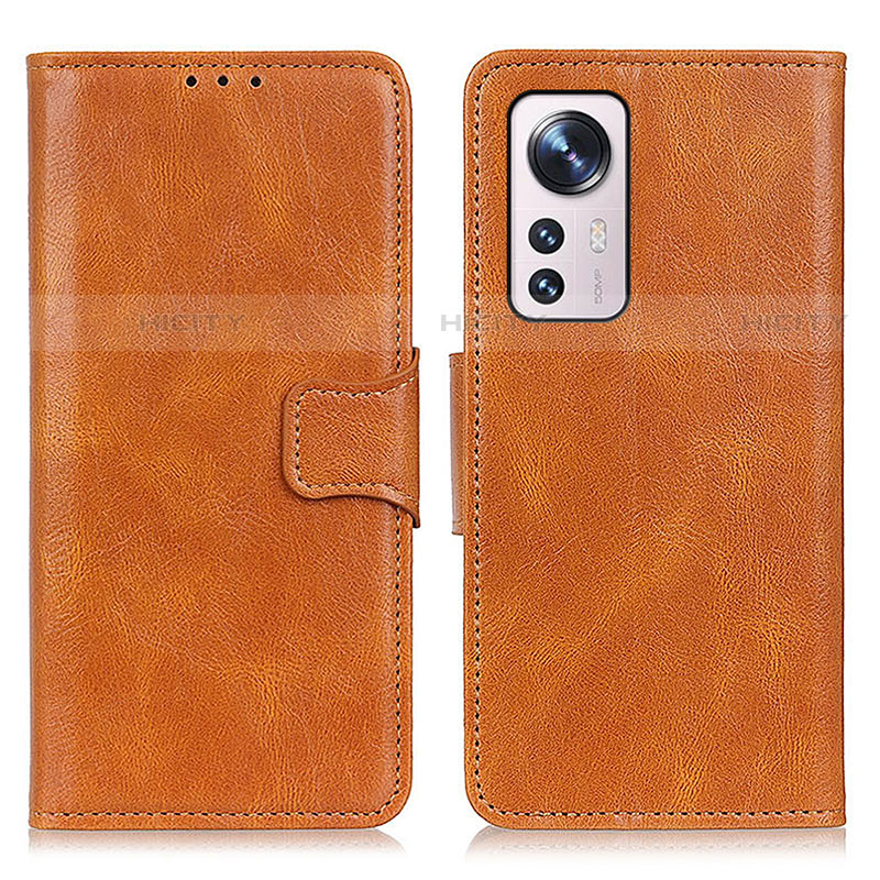 Custodia Portafoglio In Pelle Cover con Supporto M06L per Xiaomi Mi 12S Pro 5G Arancione