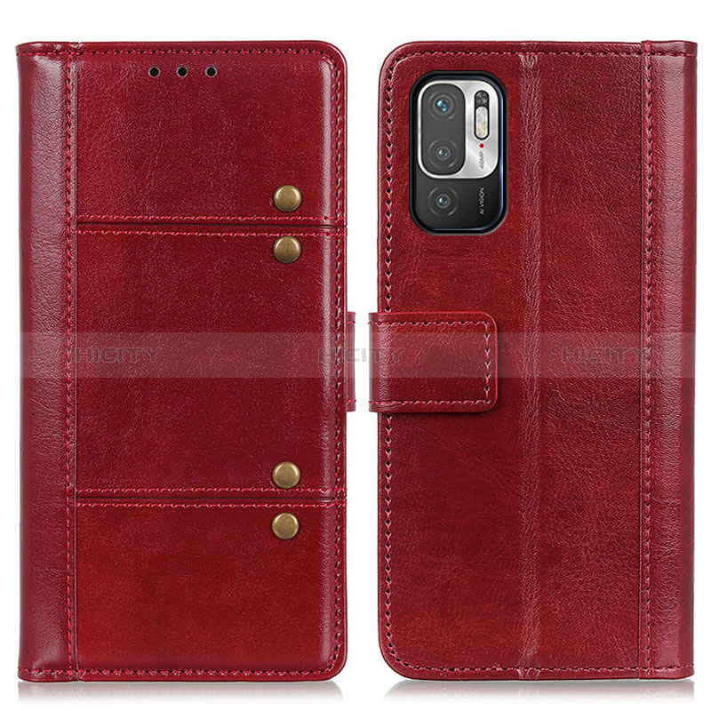 Custodia Portafoglio In Pelle Cover con Supporto M06L per Xiaomi POCO M3 Pro 5G Rosso