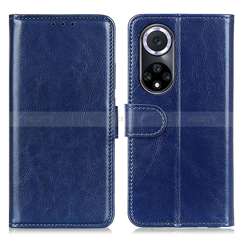 Custodia Portafoglio In Pelle Cover con Supporto M07L per Huawei Honor 50 5G Blu