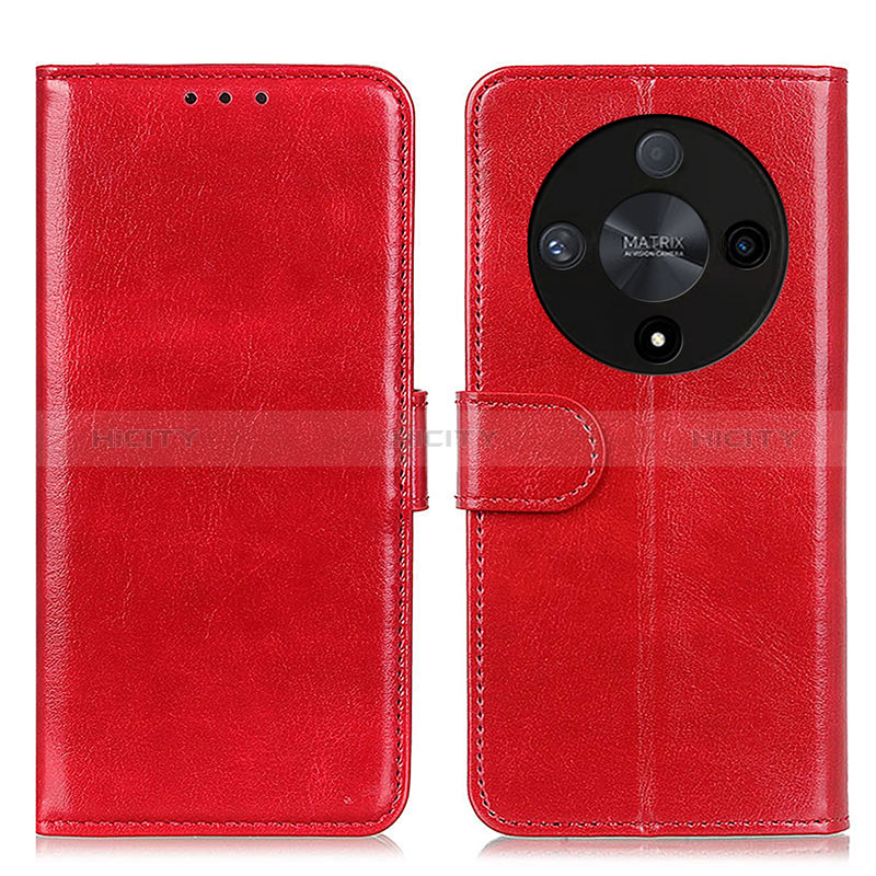 Custodia Portafoglio In Pelle Cover con Supporto M07L per Huawei Honor X9b 5G Rosso