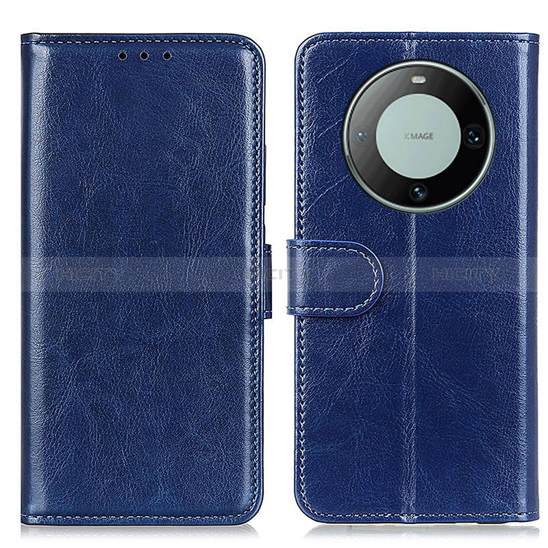 Custodia Portafoglio In Pelle Cover con Supporto M07L per Huawei Mate 60 Pro Blu