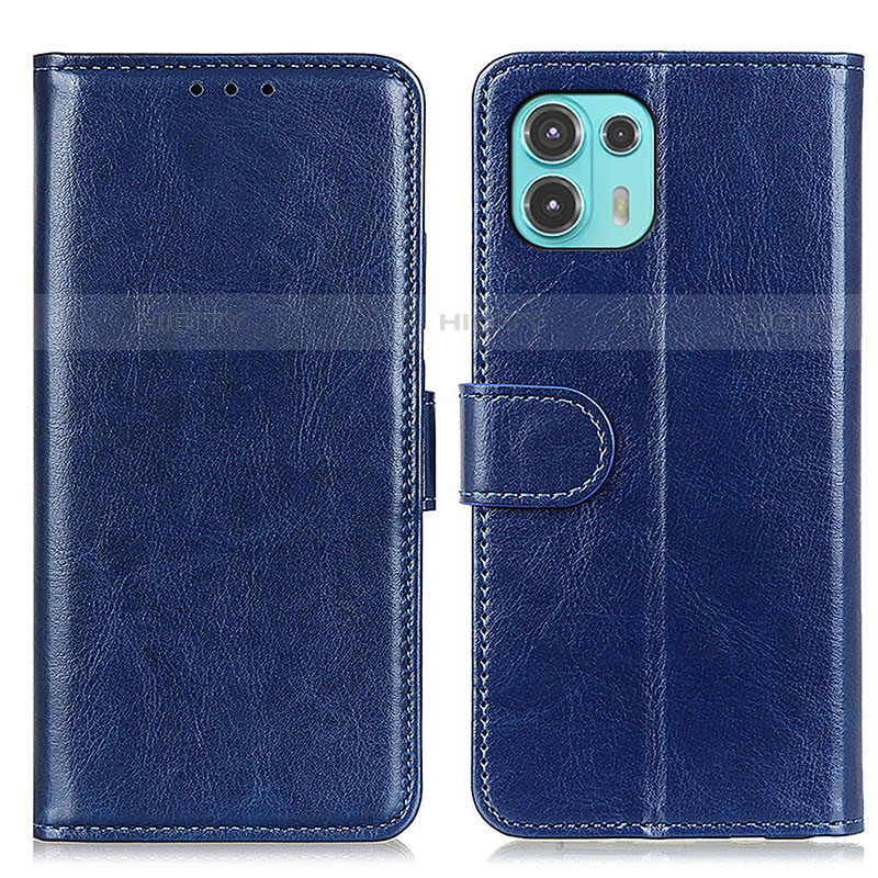 Custodia Portafoglio In Pelle Cover con Supporto M07L per Motorola Moto Edge 20 Lite 5G Blu