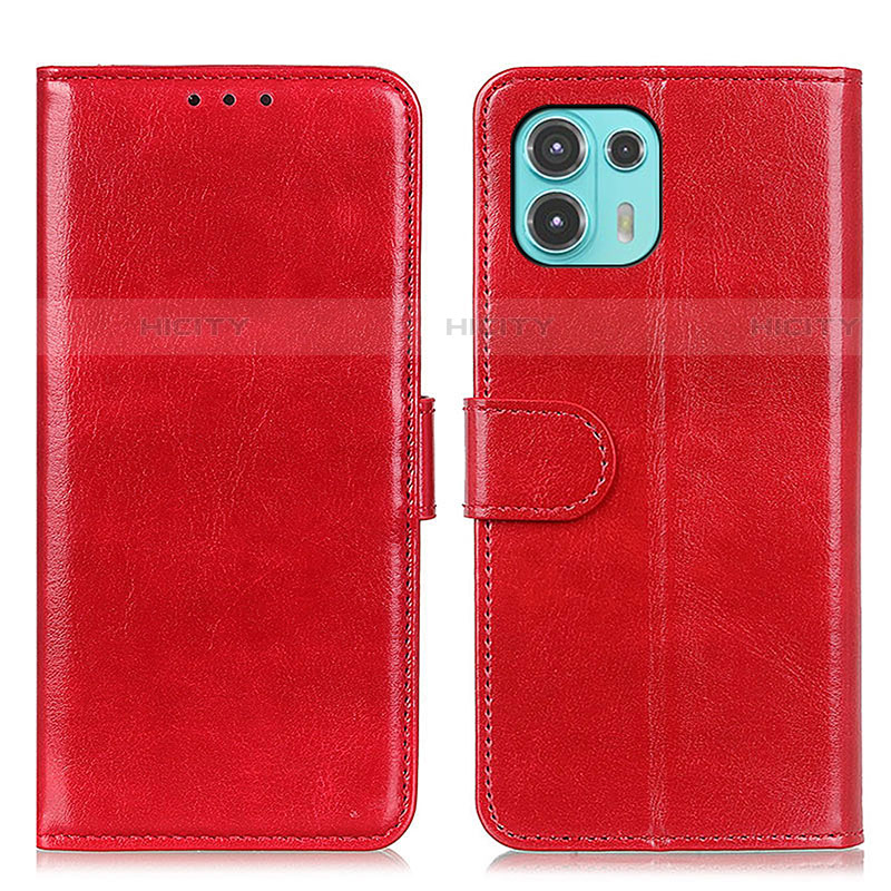 Custodia Portafoglio In Pelle Cover con Supporto M07L per Motorola Moto Edge 20 Lite 5G Rosso