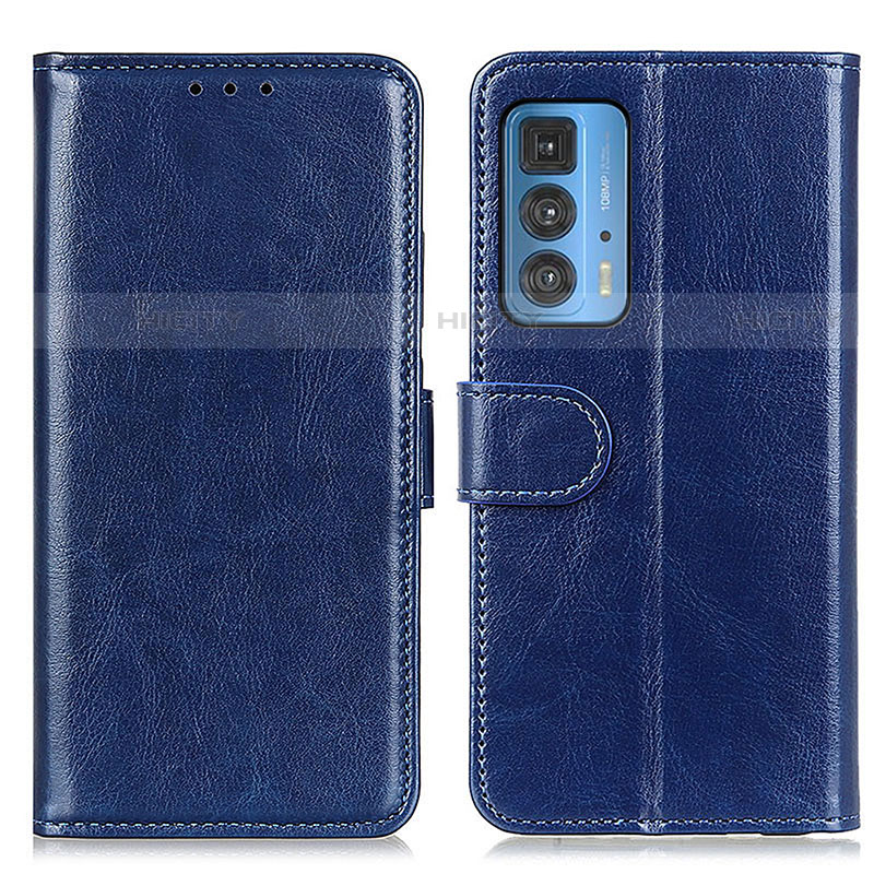 Custodia Portafoglio In Pelle Cover con Supporto M07L per Motorola Moto Edge S Pro 5G Blu