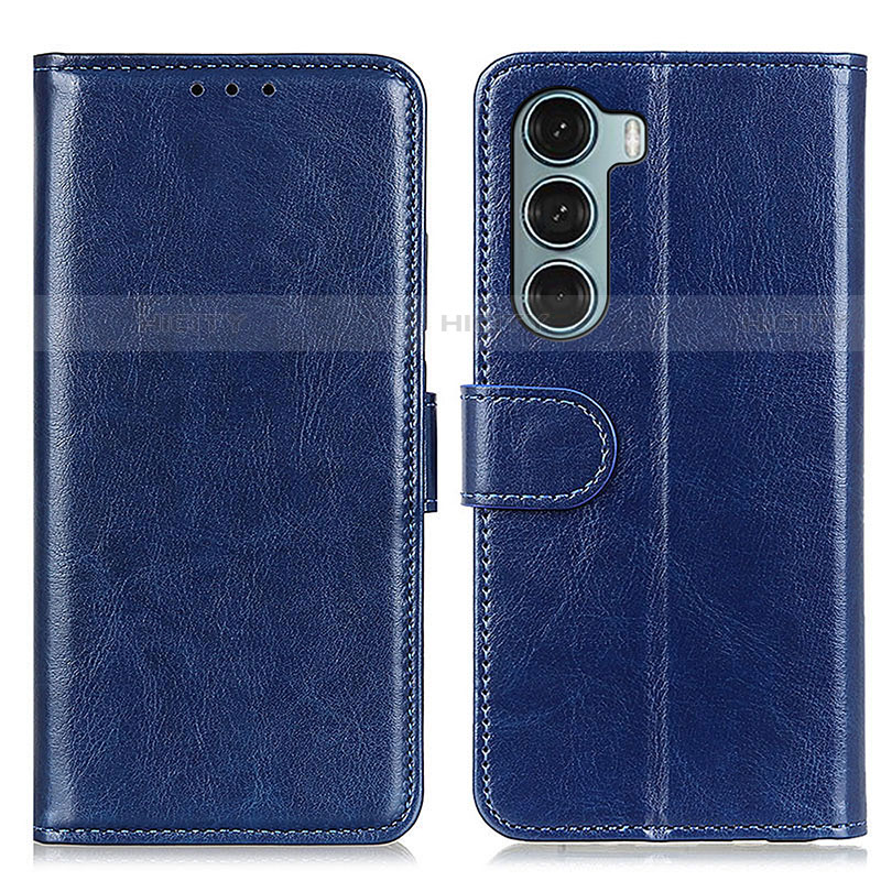 Custodia Portafoglio In Pelle Cover con Supporto M07L per Motorola Moto Edge S30 5G Blu