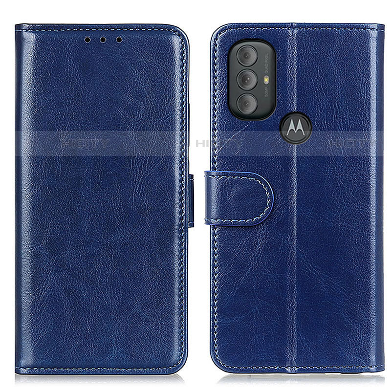 Custodia Portafoglio In Pelle Cover con Supporto M07L per Motorola Moto G Power (2022) Blu