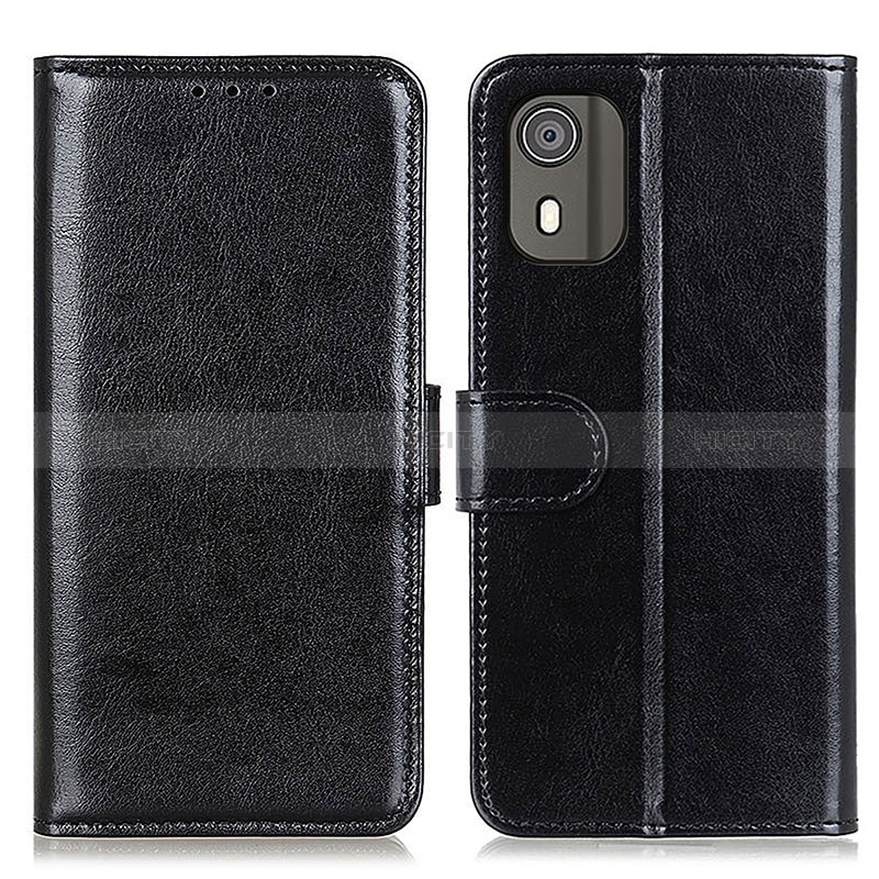 Custodia Portafoglio In Pelle Cover con Supporto M07L per Nokia C02 Nero