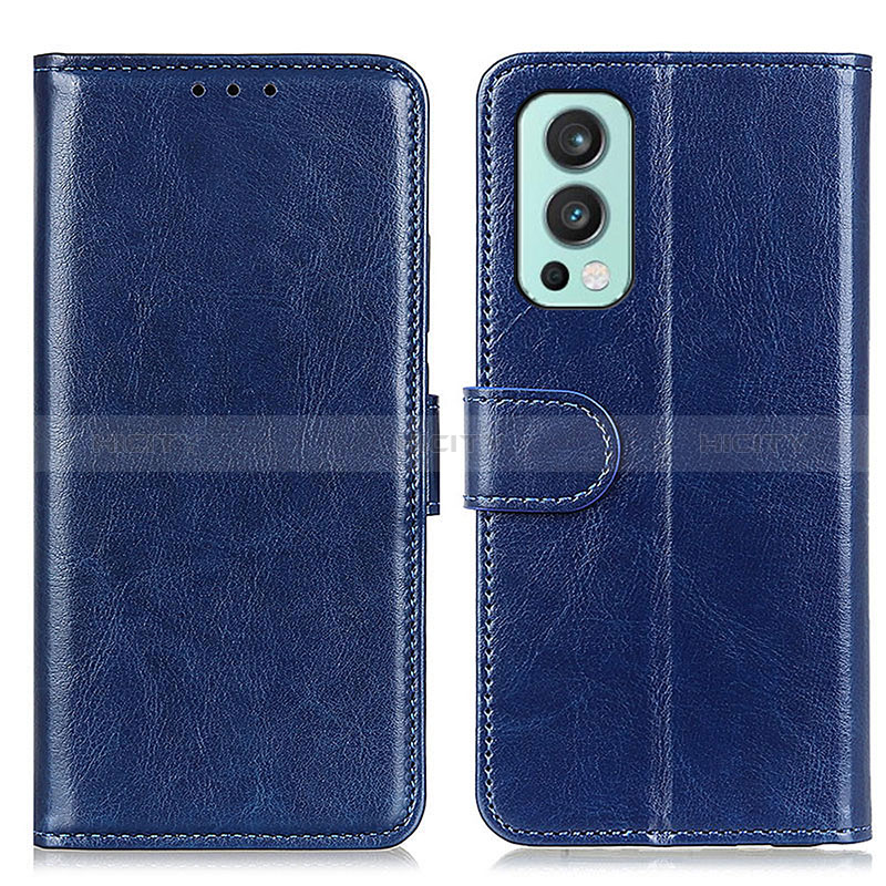 Custodia Portafoglio In Pelle Cover con Supporto M07L per OnePlus Nord 2 5G Blu