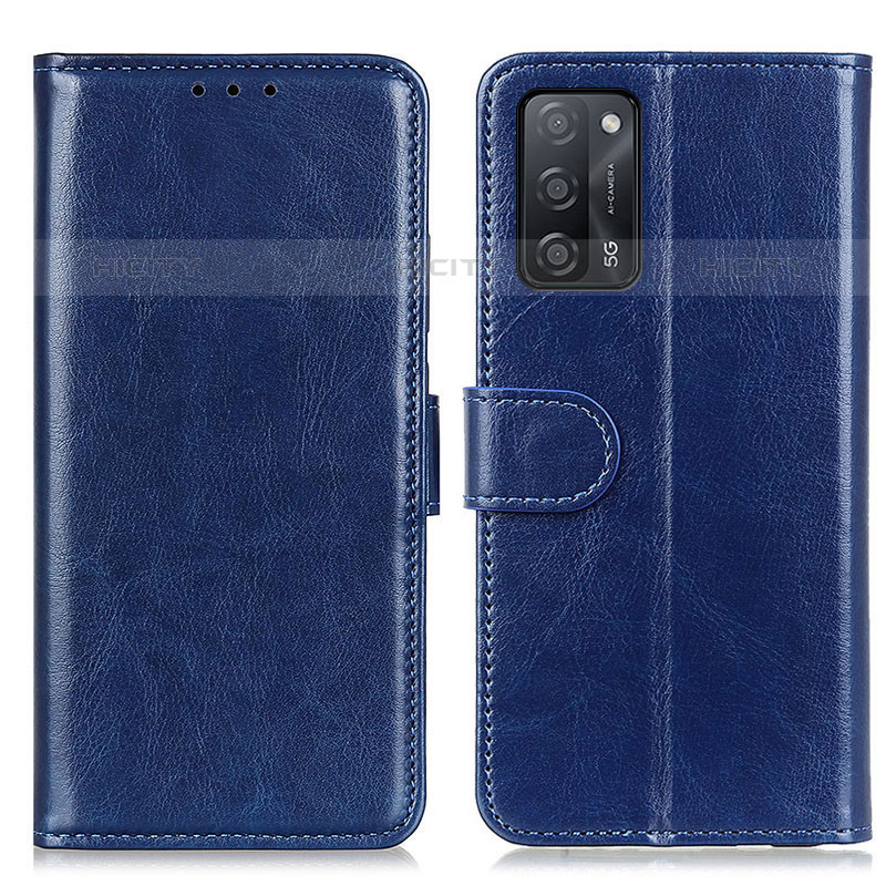 Custodia Portafoglio In Pelle Cover con Supporto M07L per Oppo A53s 5G Blu