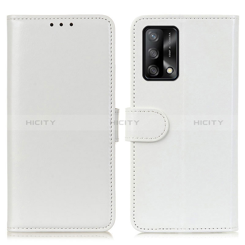 Custodia Portafoglio In Pelle Cover con Supporto M07L per Oppo A95 4G Bianco