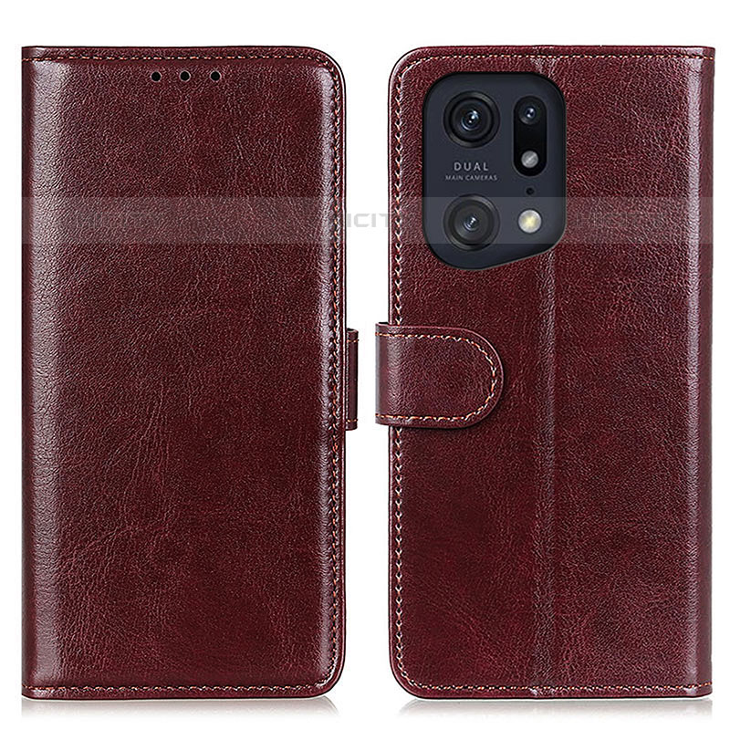 Custodia Portafoglio In Pelle Cover con Supporto M07L per Oppo Find X5 Pro 5G