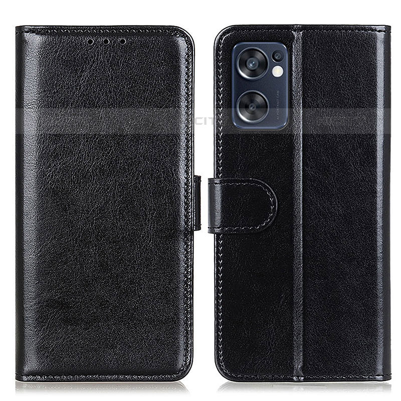 Custodia Portafoglio In Pelle Cover con Supporto M07L per Oppo Reno7 SE 5G Nero